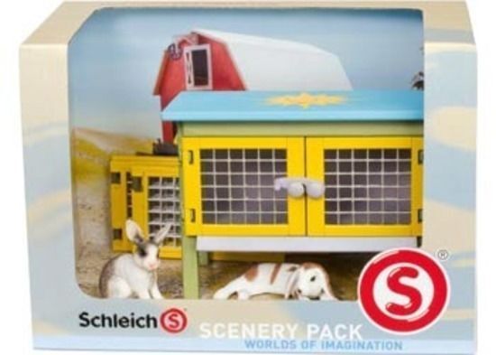 RABBIT SCENERY PACK By Schleich/41800/toy Rabbits With
