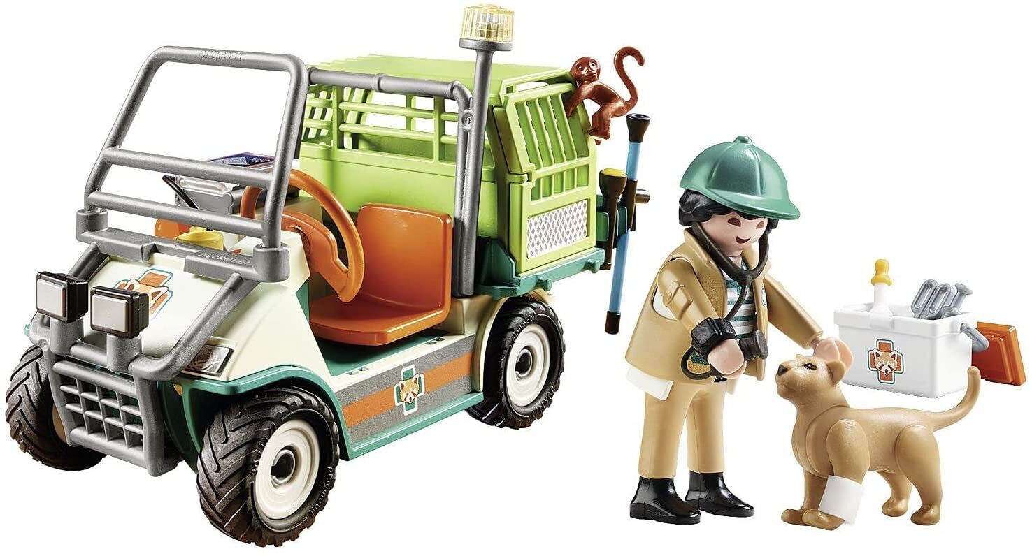 Buy Playmobil Zoo Vet with Medical Cart 70346