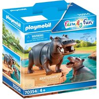 Playmobil - Hippo with Calf 70354