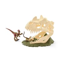 Schleich - Large Skull Trap with Velociraptor 42348