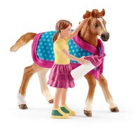 Schleich - Foal with Blanket 42361