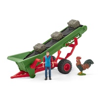 Schleich - Hay Conveyor with Farmer 42377