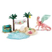 Schleich - Treasure Island with Dragon Mama and Dragon Baby 42436