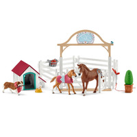 Schleich - Hannahs Guest Horses with Ruby the Dog 42458