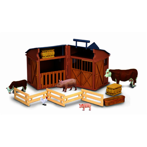 Buy Collecta Barn Playset with Farm Animals & Accessories 89331