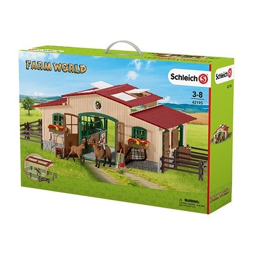 Buy Schleich Stable With Horses And Accessories 42195